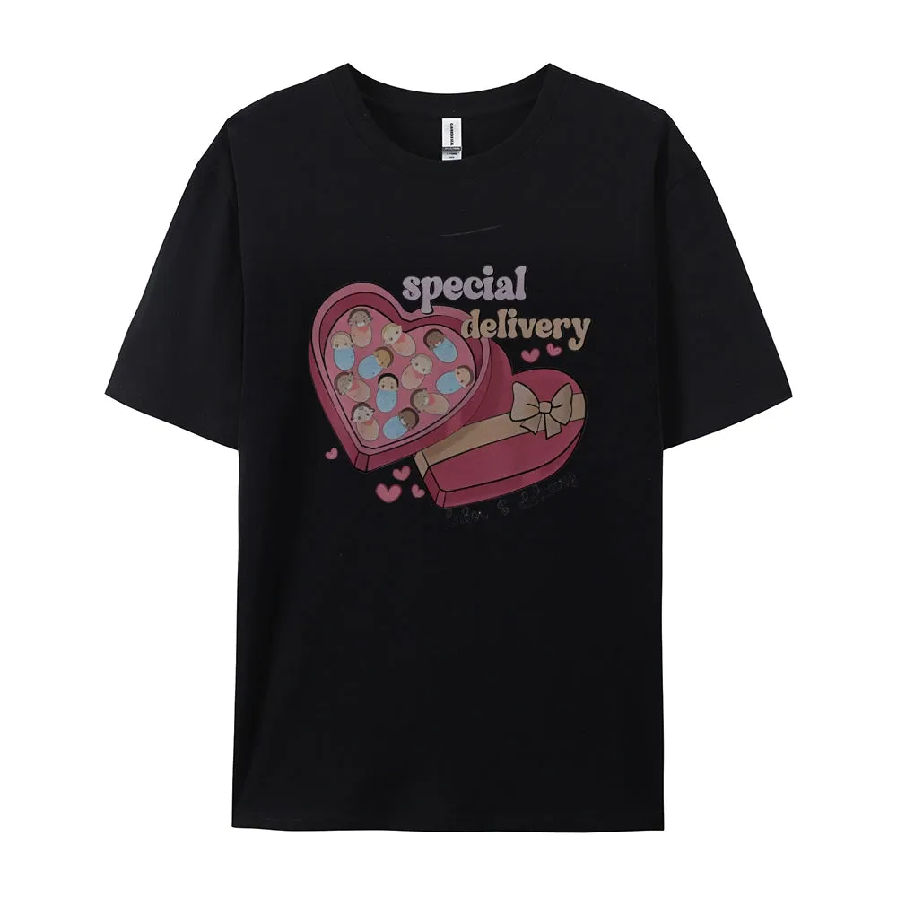 Women Happy Valentine's Day Gift Print Graphic T-shirt