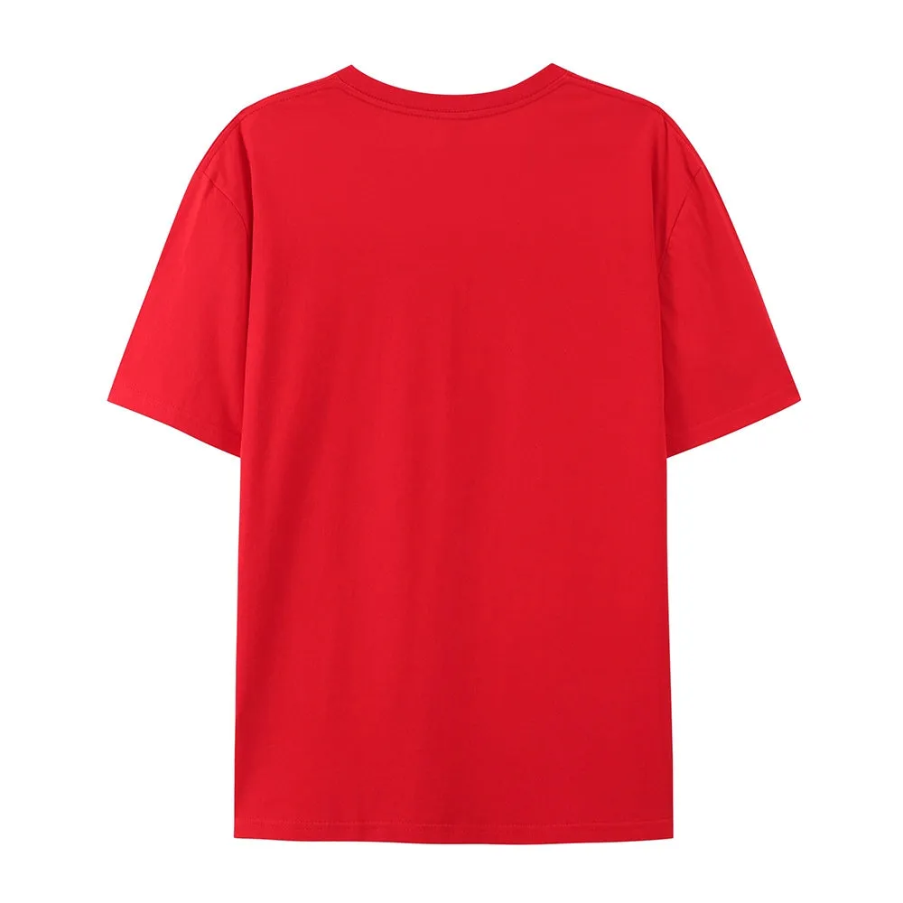 Women Happy Valentine's Day Heart Print Graphic T-shirt