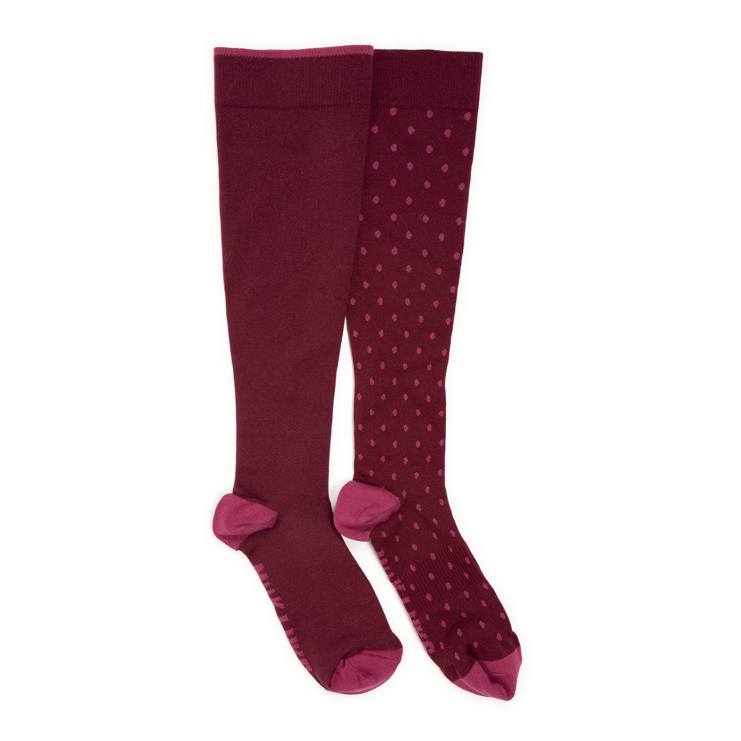 Women's 2 Pair Pack Nylon Compression Knee High Socks