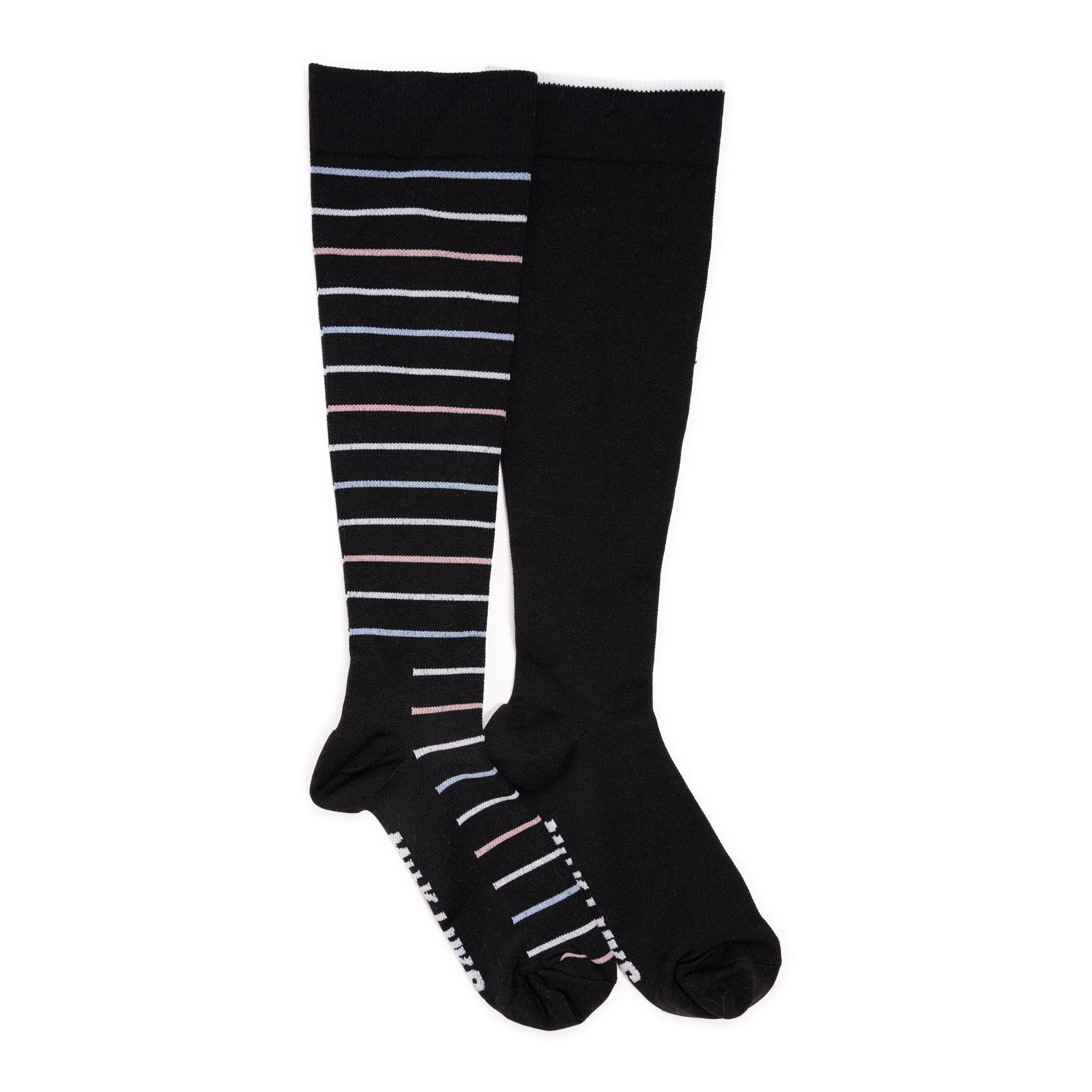Women's 2 Pair Pack Nylon Compression Knee High Socks