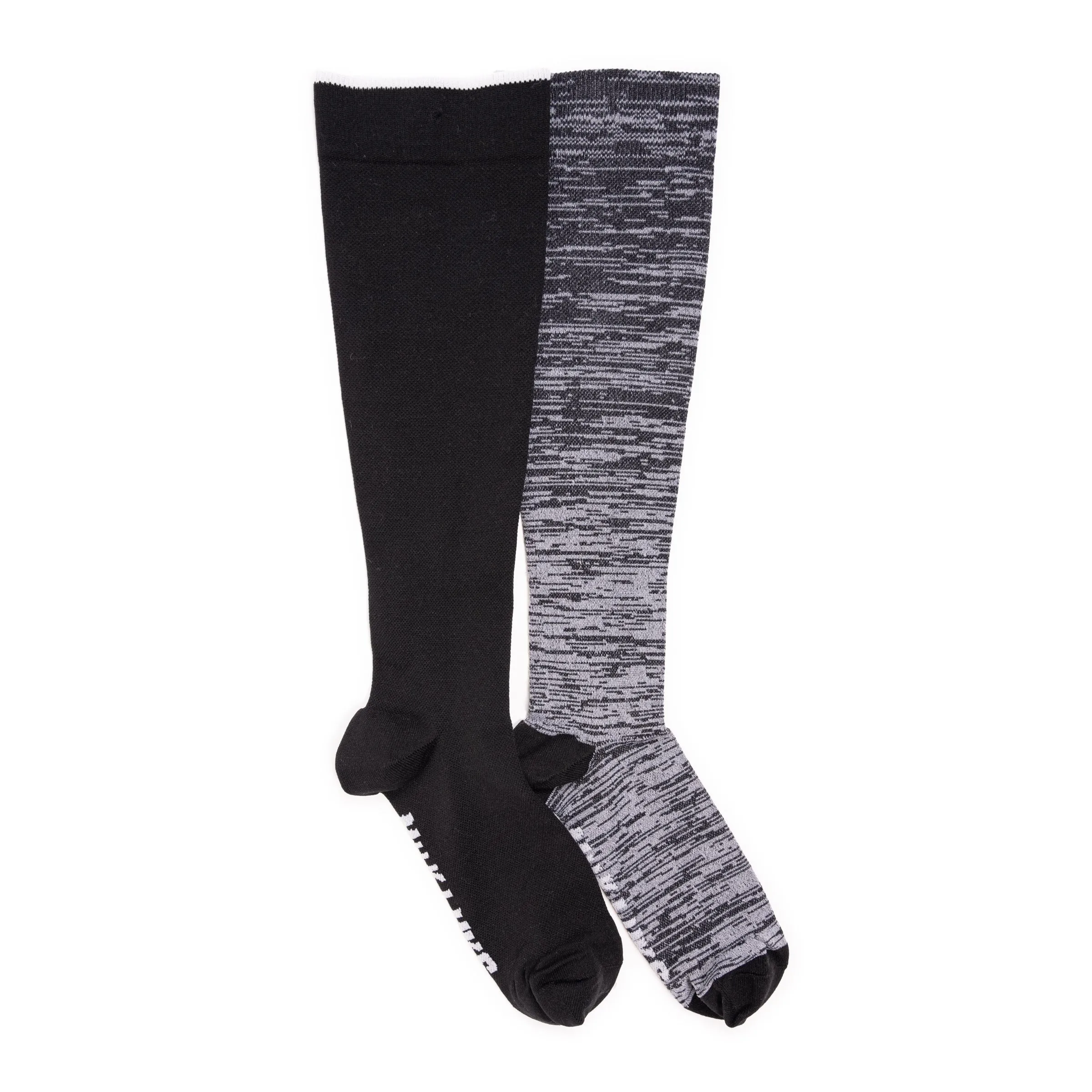Women's 2 Pair Pack Nylon Compression Knee High Socks