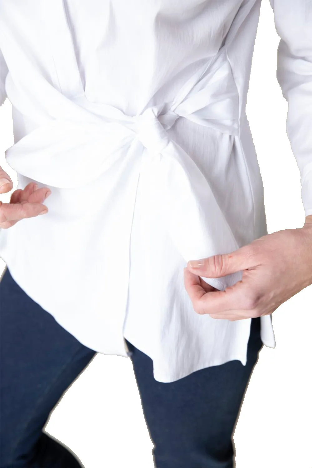 Women's Habitat Perfect Travel Side Tie Shirt White
