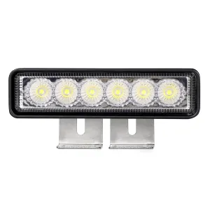 WORK LIGHTS 6" SLIM LED  18W, FLOOD, WHITE 772LM