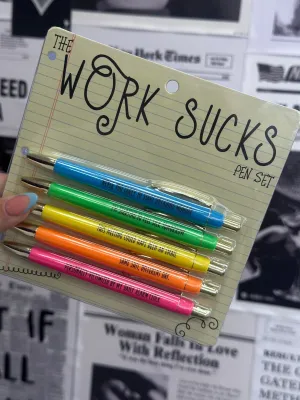 Work Sucks Pen Set