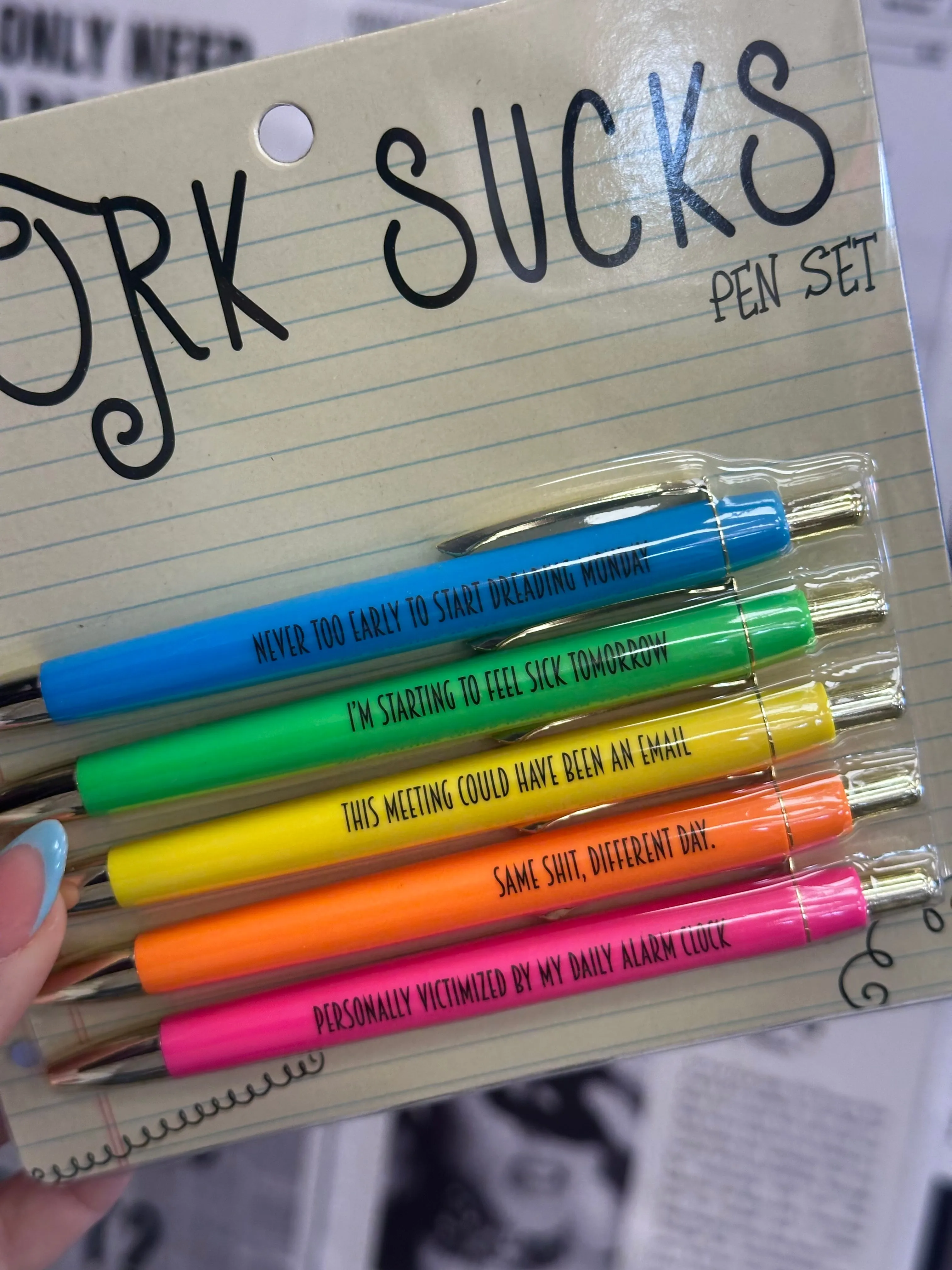 Work Sucks Pen Set