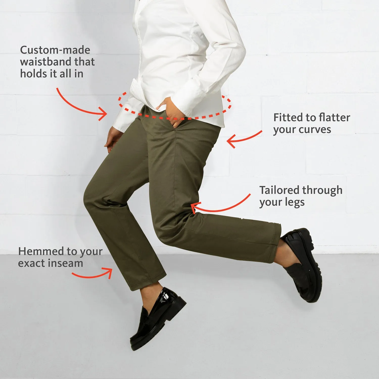 Work to Weekend Bundle - Slim Leg Olive
