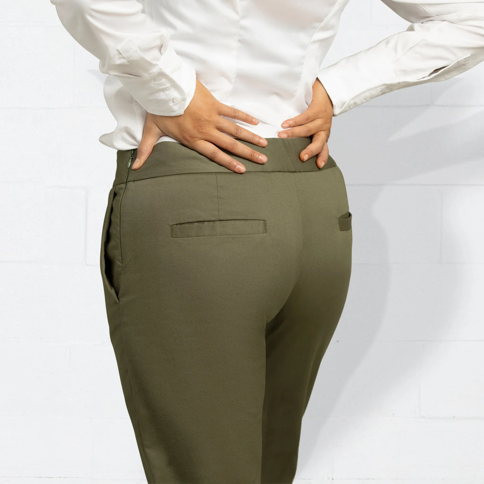 Work to Weekend Bundle - Slim Leg Olive