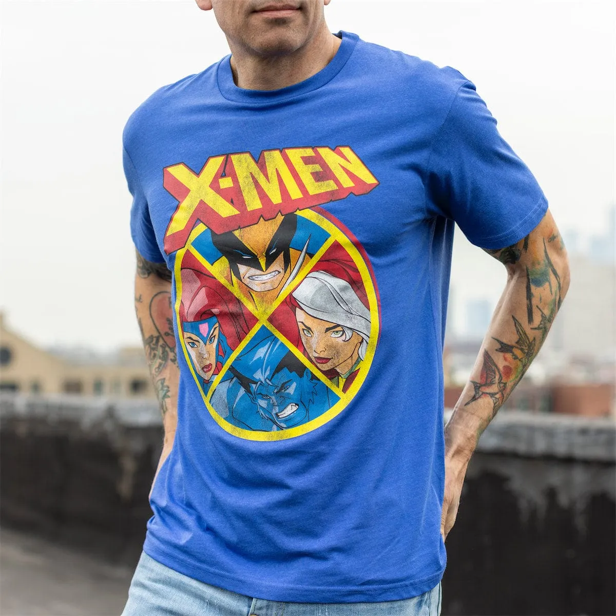 X-Men"Animated Squad" – Crewneck Tee