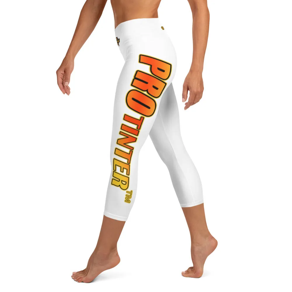 Your Tint Girl -White- Capri Leggings (Special Design)