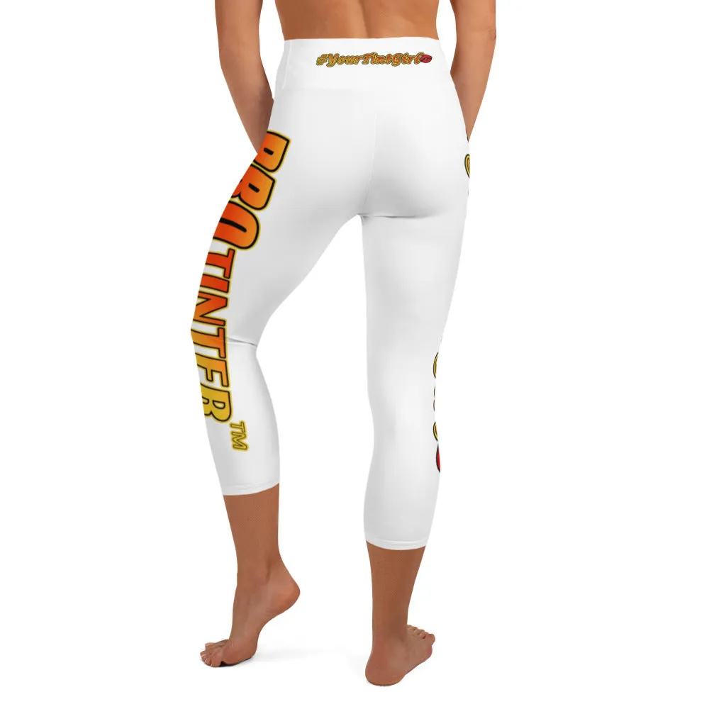 Your Tint Girl -White- Capri Leggings (Special Design)